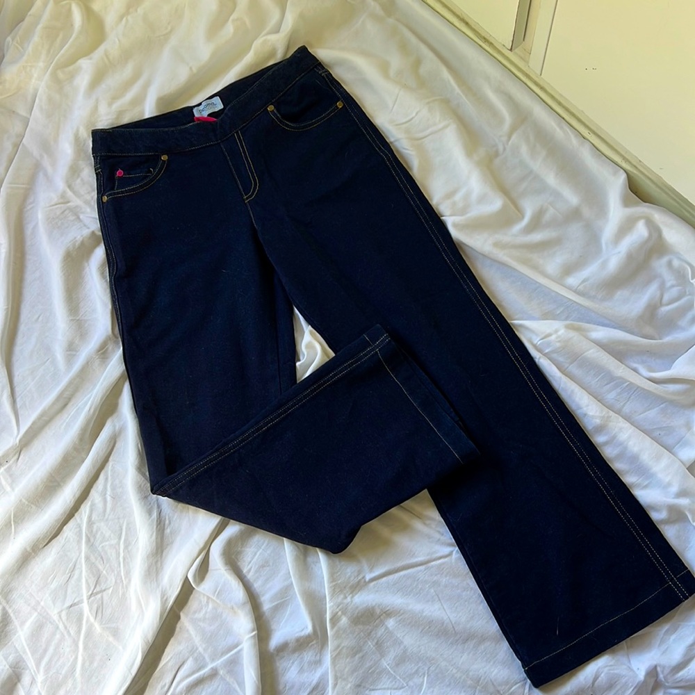 Dark Wash Wide Leg Pajama Jeans